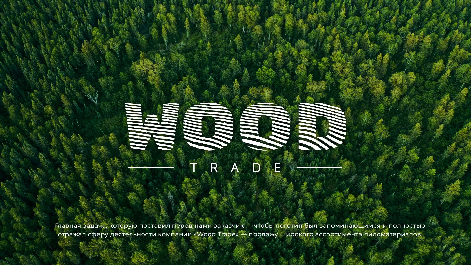 Разработка логотипа для компании «Wood Trade» в Давлеканово